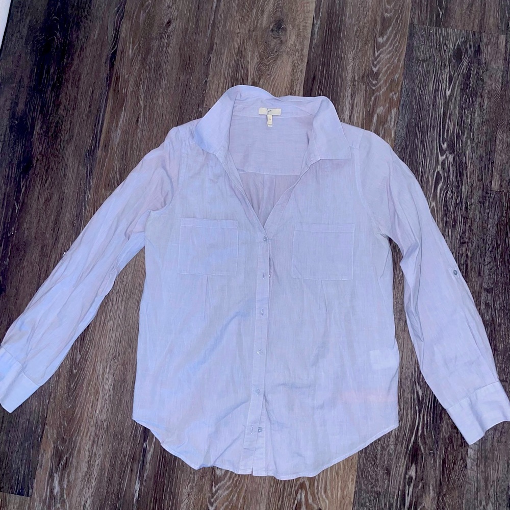 Light blue button down
